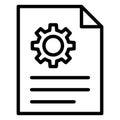 Assignment, management Vector icon which can easily modify Royalty Free Stock Photo