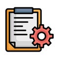 Assignment, management Vector Icon which can easily modify or edit Royalty Free Stock Photo