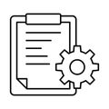Assignment, management Vector Icon which can easily modify or edit Royalty Free Stock Photo