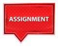 Assignment misty rose pink banner button