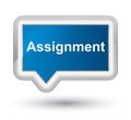 Assignment prime blue banner button Royalty Free Stock Photo