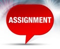 Assignment Red Bubble Background