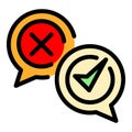 Assignment tasks icon color outline vector Royalty Free Stock Photo