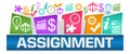 Assignment Business Symbols On Top Colorful