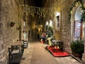 ASSISI, ITALY - DECEMBER 21, 2023: Magic view of old town of Assisi at night in Umbria