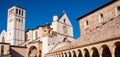 Assisi, Italy. Medieval city famous all over the world. Royalty Free Stock Photo