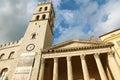 ASSISI, ITALY - SEPTEMBER 28, 2019: Minerva temple of Assisi, Umbria, Italy