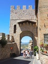 Assisi, Italy. Views at the streets of the old city center a Unesco world heritage Royalty Free Stock Photo