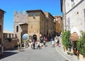 Assisi, Italy. Views at the streets of the old city center a Unesco world heritage Royalty Free Stock Photo