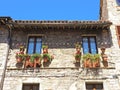 Assisi, Italy. Views of the streets of the old city center, a Unesco world heritage Royalty Free Stock Photo