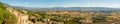 Assisi, one of the most beautiful small town in Italy. Landscape on the plain from the city center Royalty Free Stock Photo