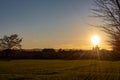 Assisi. Winter sunset Royalty Free Stock Photo