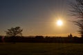 Assisi. Winter sunset Royalty Free Stock Photo