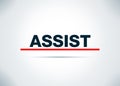Assist Abstract Flat Background Design Illustration Royalty Free Stock Photo