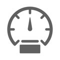 Assistance, dashboard, speed icon. Gray vector graphics