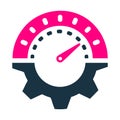 Assistance, dashboard, speed icon. vector sketch