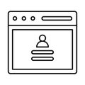 Assistance  Line Style vector icon which can easily modify or edit Royalty Free Stock Photo