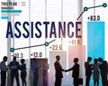 Assistance Support Help Aid Corporate Concept Royalty Free Stock Photo