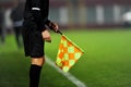 Assistant referee in action Royalty Free Stock Photo