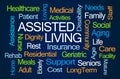 Assisted Living Word Cloud Royalty Free Stock Photo