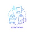 Association blue gradient concept icon Royalty Free Stock Photo