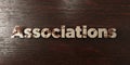 Associations - grungy wooden headline on Maple - 3D rendered royalty free stock image Royalty Free Stock Photo