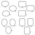 assort of speech balloons. transparent PNG Royalty Free Stock Photo