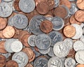 Assorted American coins Royalty Free Stock Photo