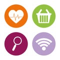 assorted app buttons icon image