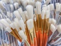 Assorted Artist Paint brushes. School and office supplies Royalty Free Stock Photo