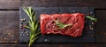 Assorted asian sliced raw steak bbq with premium wagyu beef cuts for authentic asian cuisine lovers