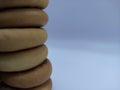 Assorted Baked Bagels on White Background