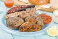 Assorted Barbequed Meat Royalty Free Stock Photo