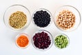 Assorted beans and legumes Royalty Free Stock Photo
