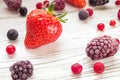 Assorted berries isolated