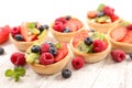 Assorted of berry fruit pastry