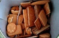 Assorted biscuits, kue kering Royalty Free Stock Photo