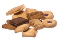 Assorted Biscuits Macro Isolated Royalty Free Stock Photo