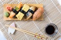 Assorted Black Sushi Royalty Free Stock Photo