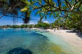 Assorted boats floating off Mushroom beach on Nusa Lembongan,Bali,indonesia