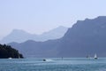 Assorted boats on Vierwaldstatter See, Switzerland