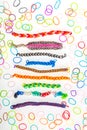 Rubber bands or Loom bands- Children`s craft and hobby material