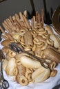 Assorted bread basket Royalty Free Stock Photo