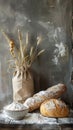 Assorted Bread Loaves on Table Royalty Free Stock Photo