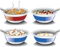 Assorted breakfast cereals