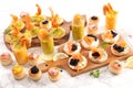 Canape, finger food- festive appetizer table