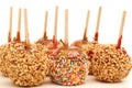 Assorted candy apples Royalty Free Stock Photo
