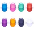 Assorted charm glass beads. Royalty Free Stock Photo