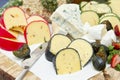 Assorted cheeses Royalty Free Stock Photo
