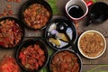 Assorted Chinese food set Royalty Free Stock Photo